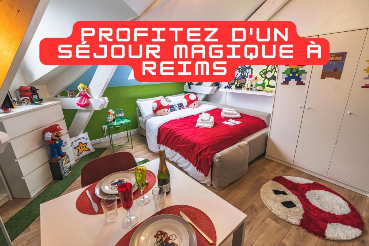 Explorereims - Studio Magique Proche Gare Et Centre מראה חיצוני תמונה